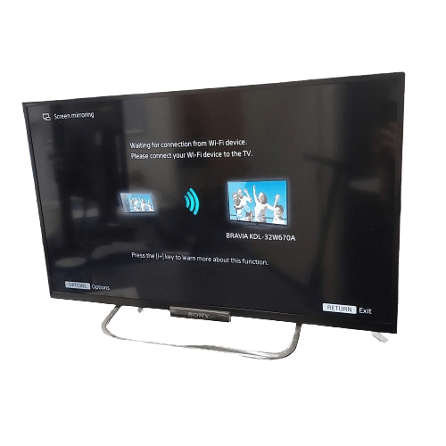 **LOCAL PICK UP ONLY** Sony 32in LED TV, KDL-32W670A, Black, Good Condition With Remote + Power Cord (NA 1345577)