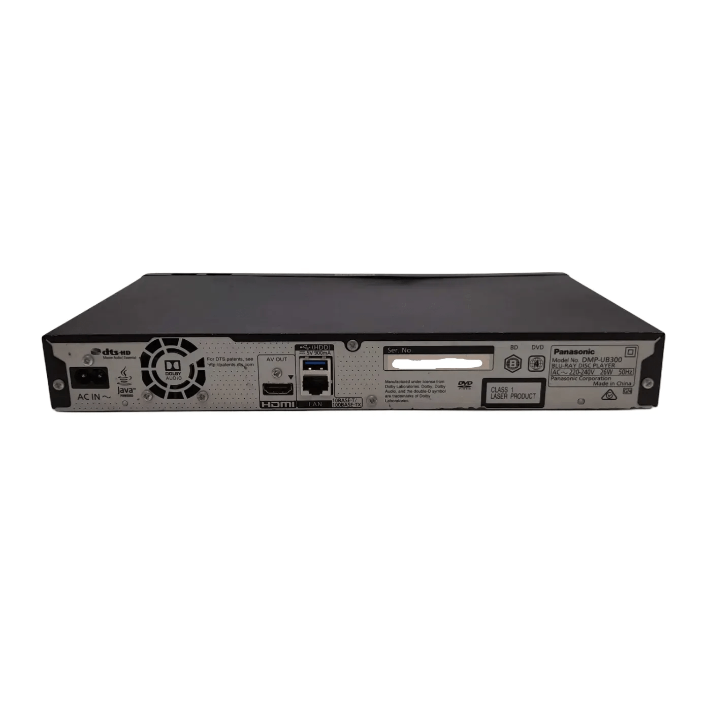 Panasonic Blu-ray Player Ultra HD DMP-UB300 With Remote – WR 1355958