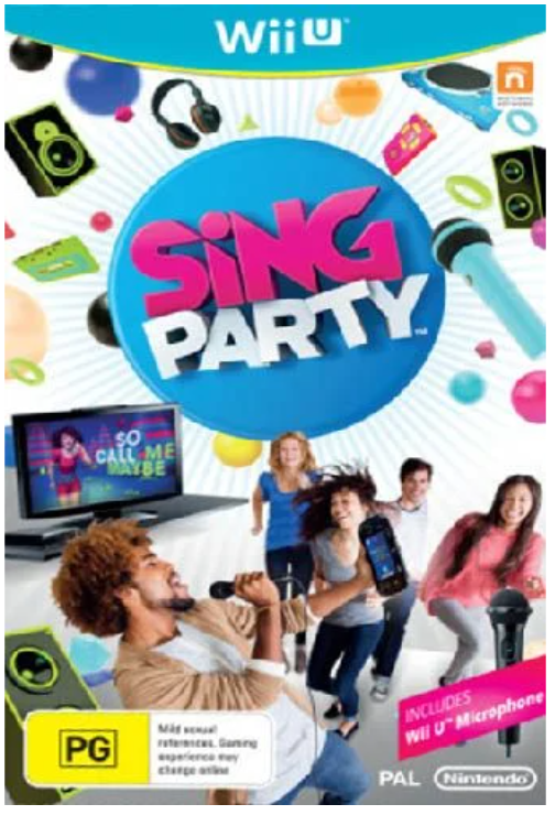 Sing Party Wii U Game Very good Condition With Manual