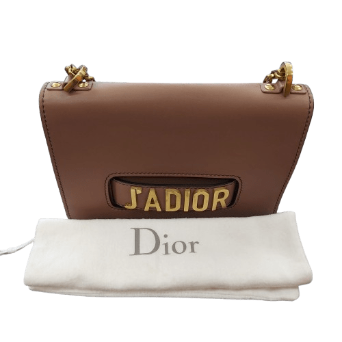 Dior Medium Dusty Pink Flap Bag With Gold Shoulder Chain And Dustbag