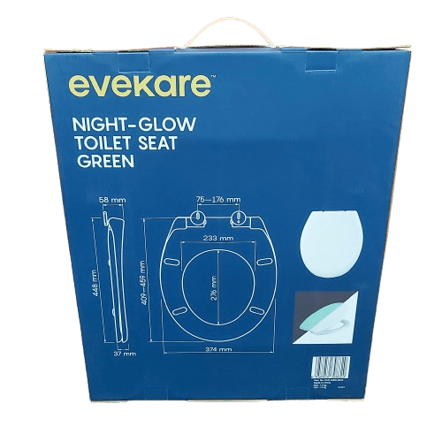 Evekare Toilet Seat Glow In The dark Blue Colour