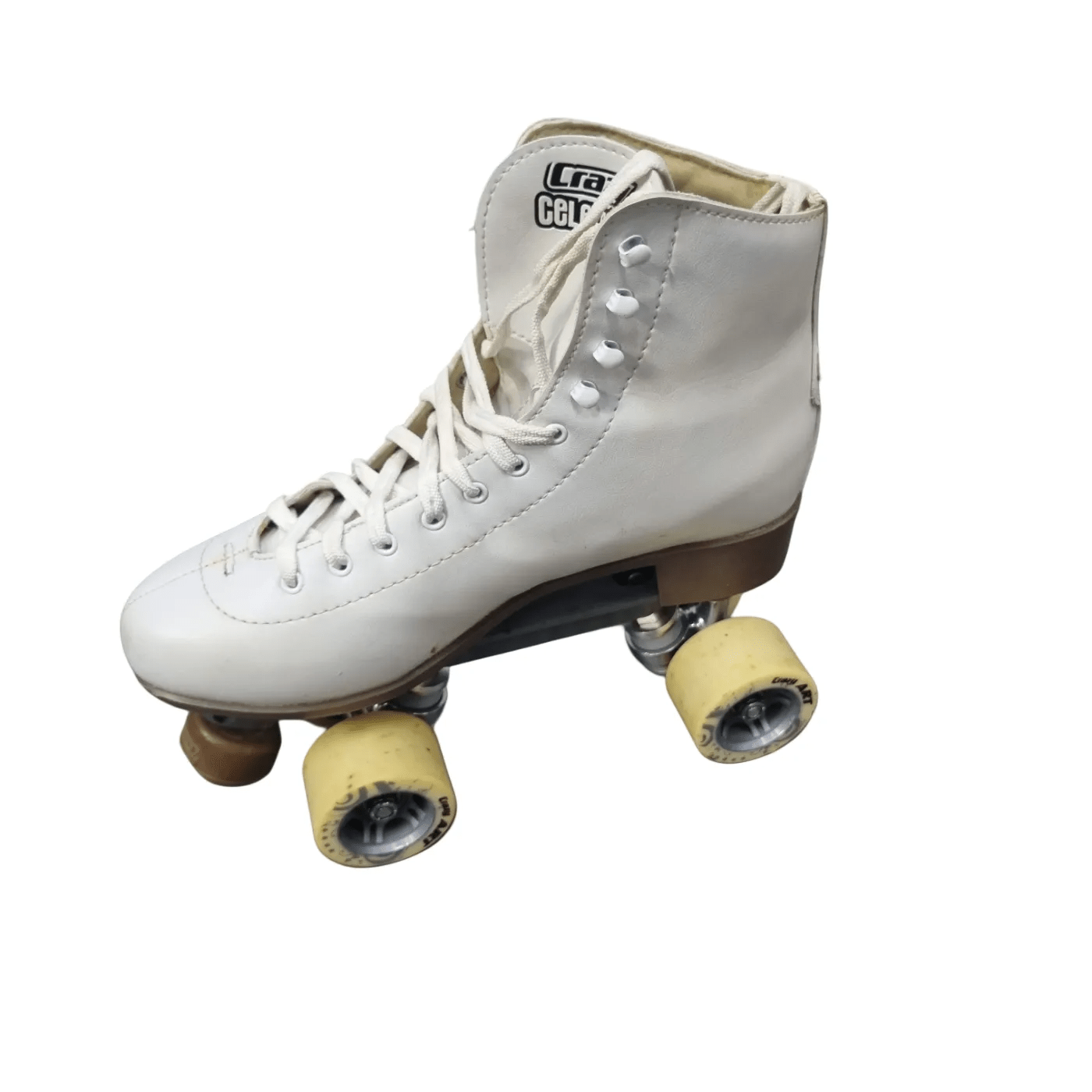 Crazy Roller Skates – Celebrity Art White  Size:US Women’s Size 10 With Case and Protective Pads (WR 1342405)