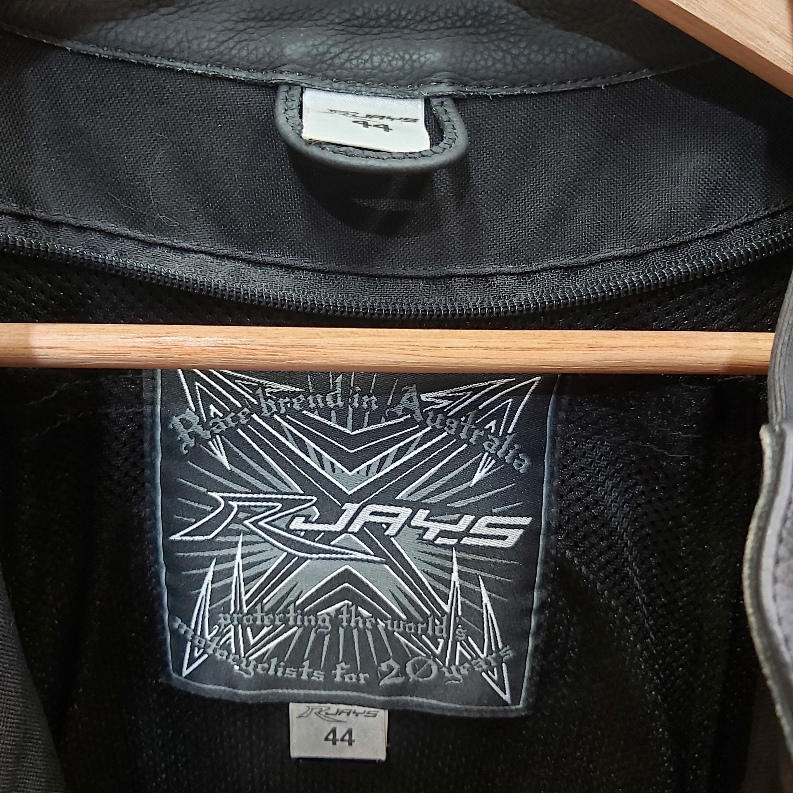 RJAYS Leather Riding Jacket 44 Black