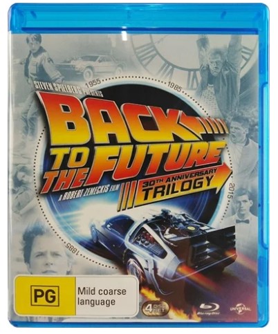 Back To The Future Trilogy 4 Disc Blu Ray Very Good Condition