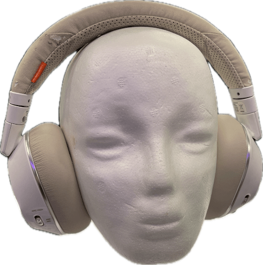 Plantronics PLT White Headphones Wireless  B8200
