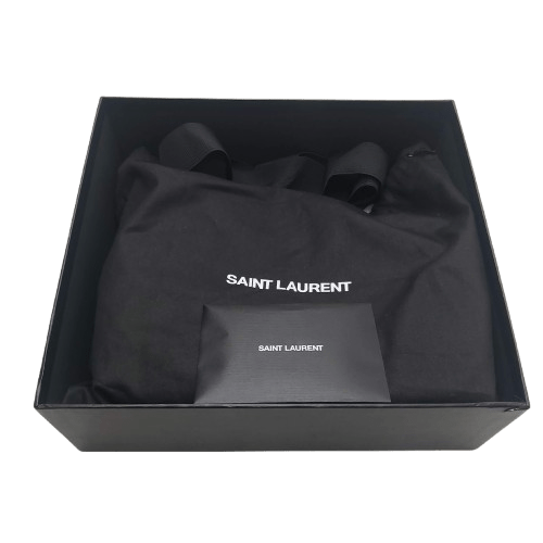 YSL Saint Laurent Black Leather Camera Dust Bag (NA 1356302)