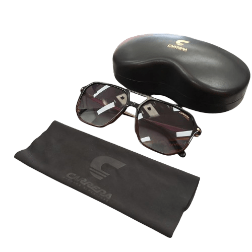 Men’s Carrera WR79K Aviator Sunglasses, 145-59-15, Black/Gold, Excellent Condition With Case + Cleaning Cloth (CP 1346476)