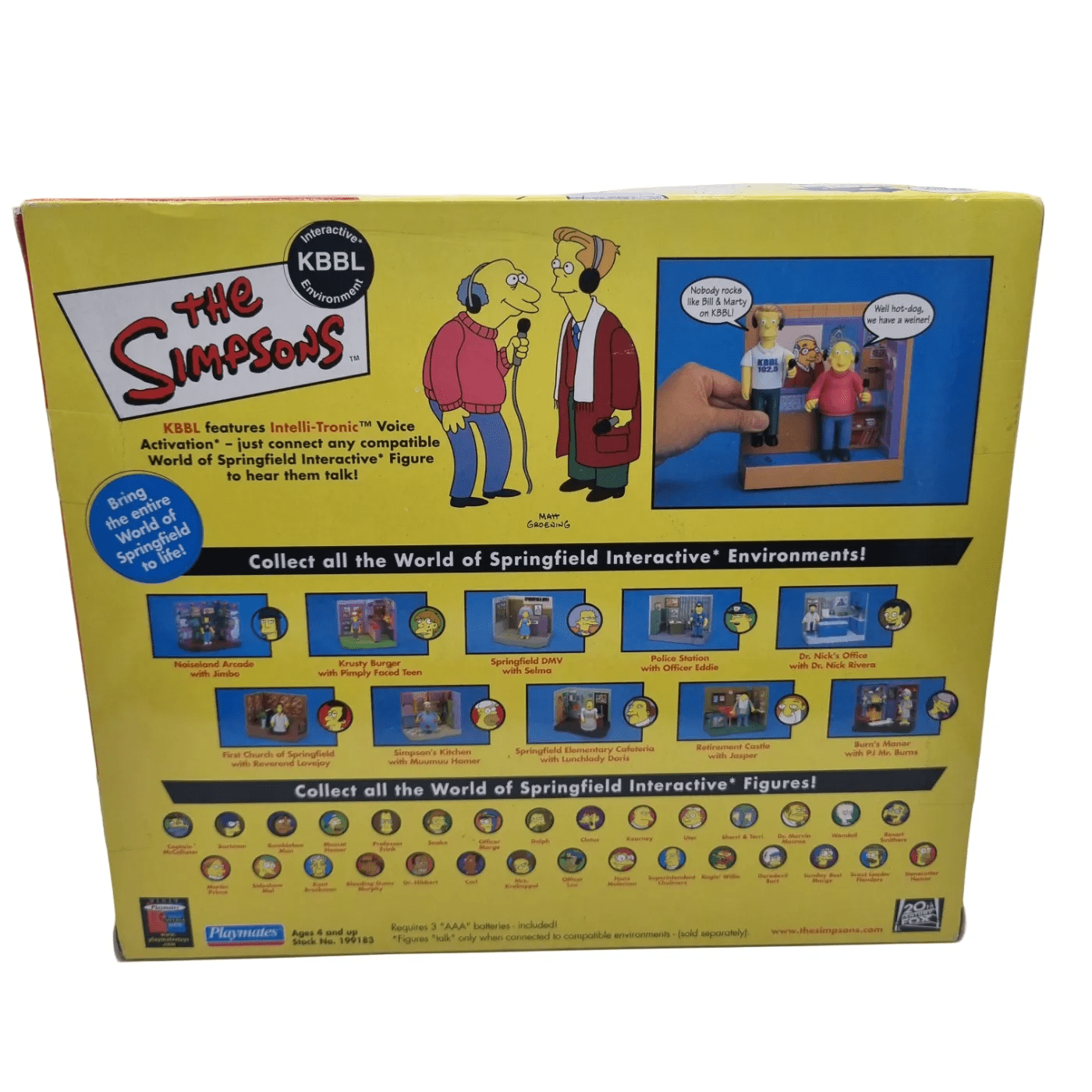 The Simpsons Collectables Marty Bill Figurines in Box – (WR 1340217)