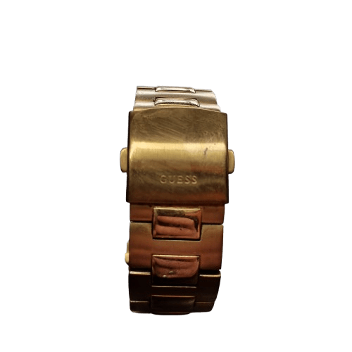 Men’s Guess GW0703G2 Gold Equity Green Link Watch, Light Wear + Tear