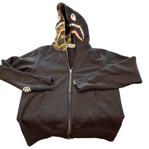 BAPE Shark Full Zip Hoodie ‘Black’ Size Small