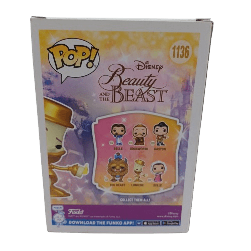 Funko Pop! Vinyl Beauty + The Beast 30th Anniversary #1136 Lumiere Very Good Condition With Box (LE 1351776)