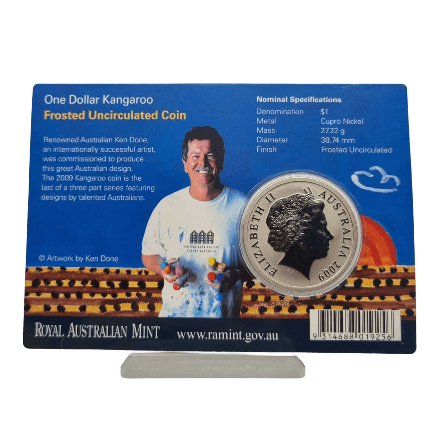 $1 Frosted Uncirculated Coin – Kangaroo by Ken Done