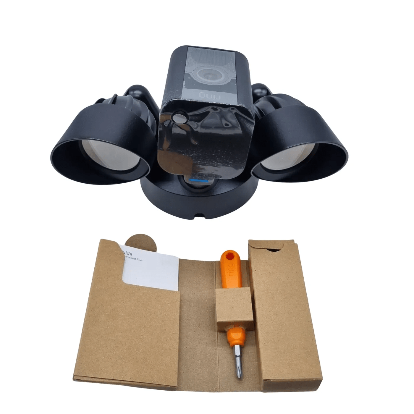 Ring 5AT3T2 Floodlight Cam Wired Plus Outdoor Camera In Box (WR 1350447)