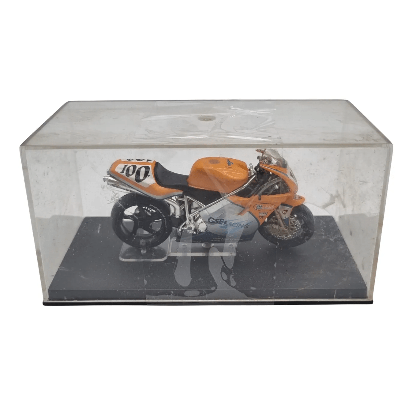 Ducati 996R Neil Hodgson 20011:24 Model Bike *Crack In Plastic Case*