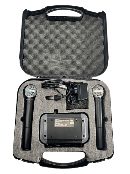 Livingstone Cordless Microphones Twin Pack With Hard Case