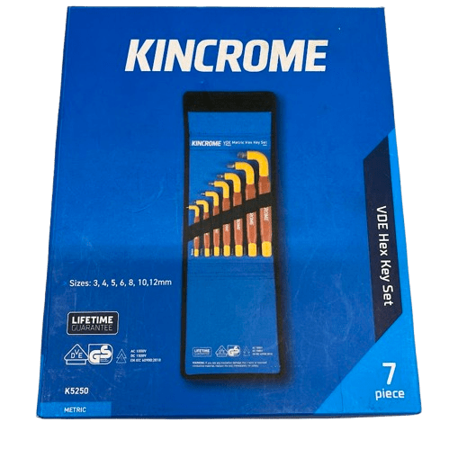 Kincrome K5250 VDE Hex Key Set (NG1347057)