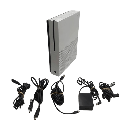 Microsoft XBOX One S (1681) Console, 500GB Storage, With HDMI, Power + Controller, Good Condition (NA 1346110)