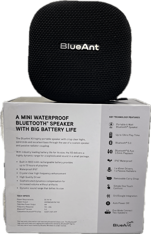 Blueant Bluetooth Speaker X0 In Box With Speaker
