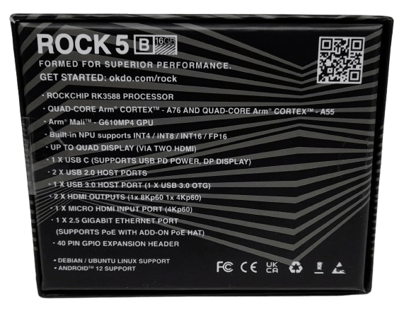 Okdo ROCK 5 Model B 8 GB Single Board Computer Like New