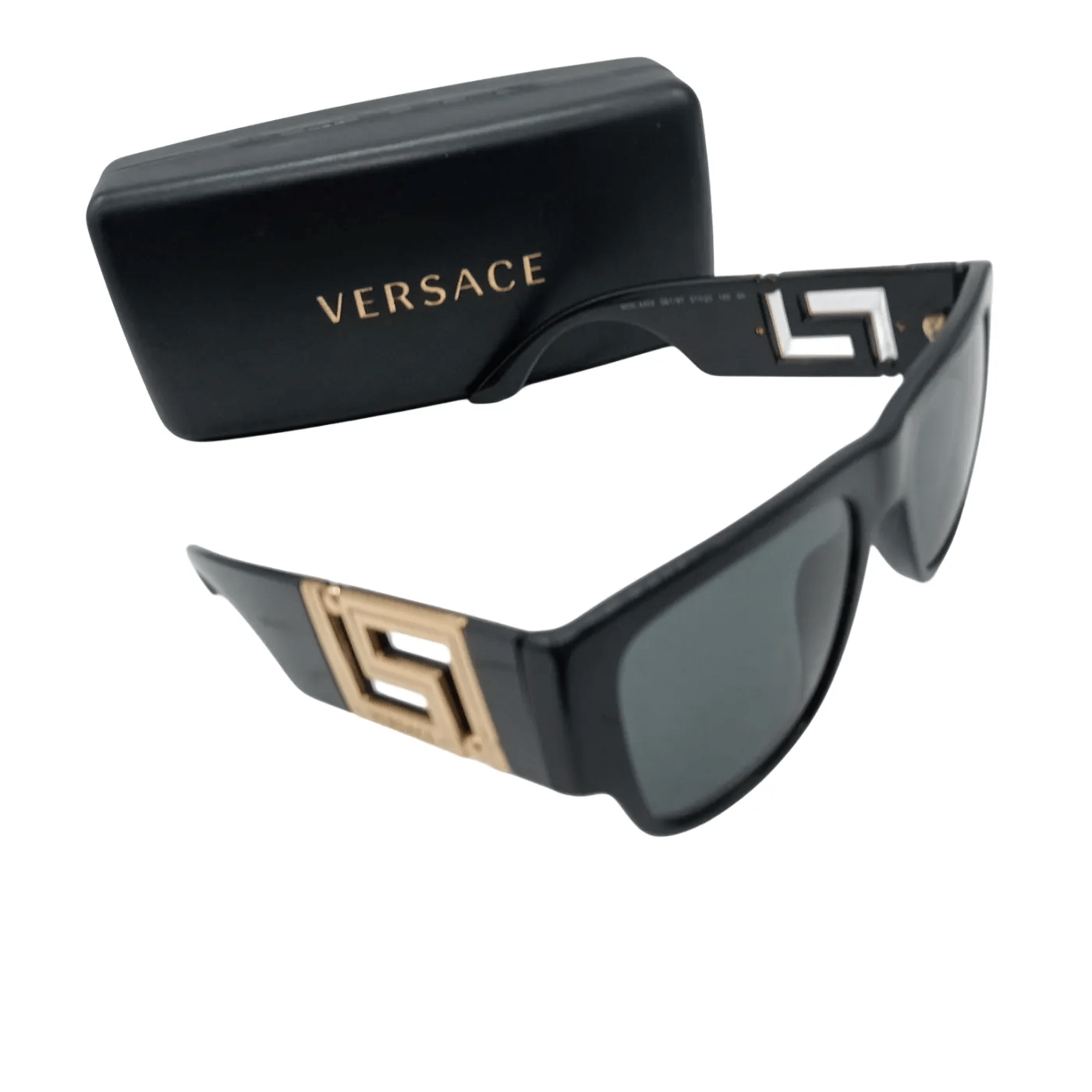 VERSACE SUNGLASSES VE4403 BLACK/GOLD + CASE + CLOTH  (WR 1347979)