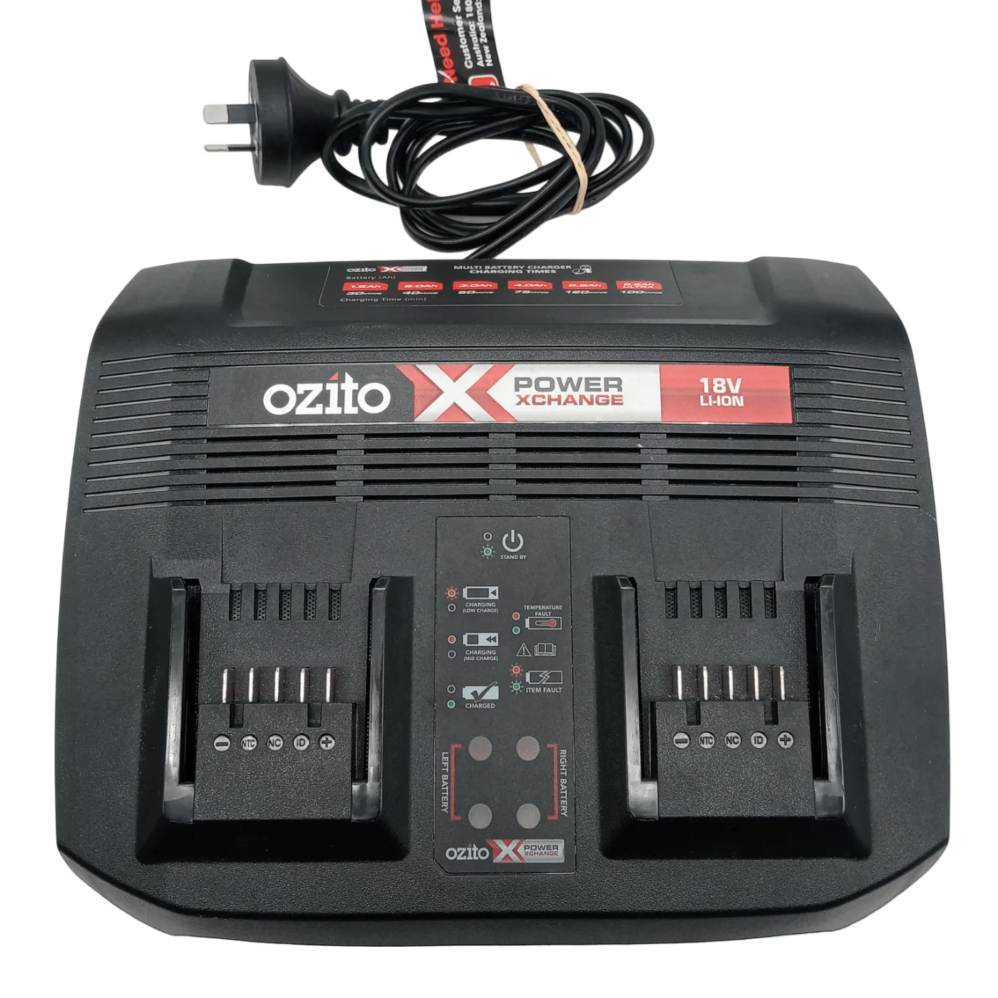 Ozito PXMBC-002 Power X-Change 18V Dual Battery Fast Charger (WR 1340997)
