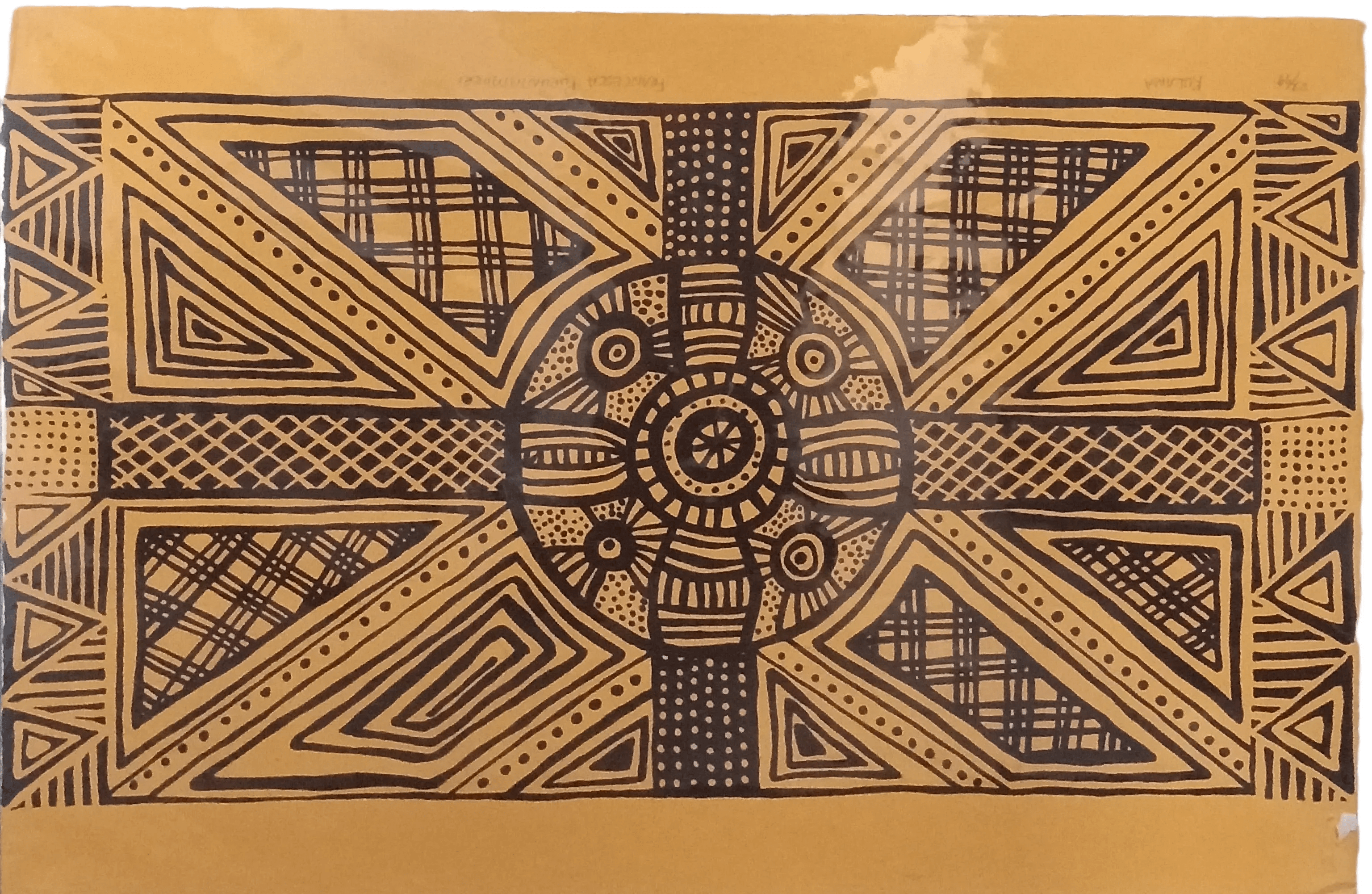 Francesca Puruntatameri Artwork Piece – Kulama (Yam) With Statement Of Authenticity