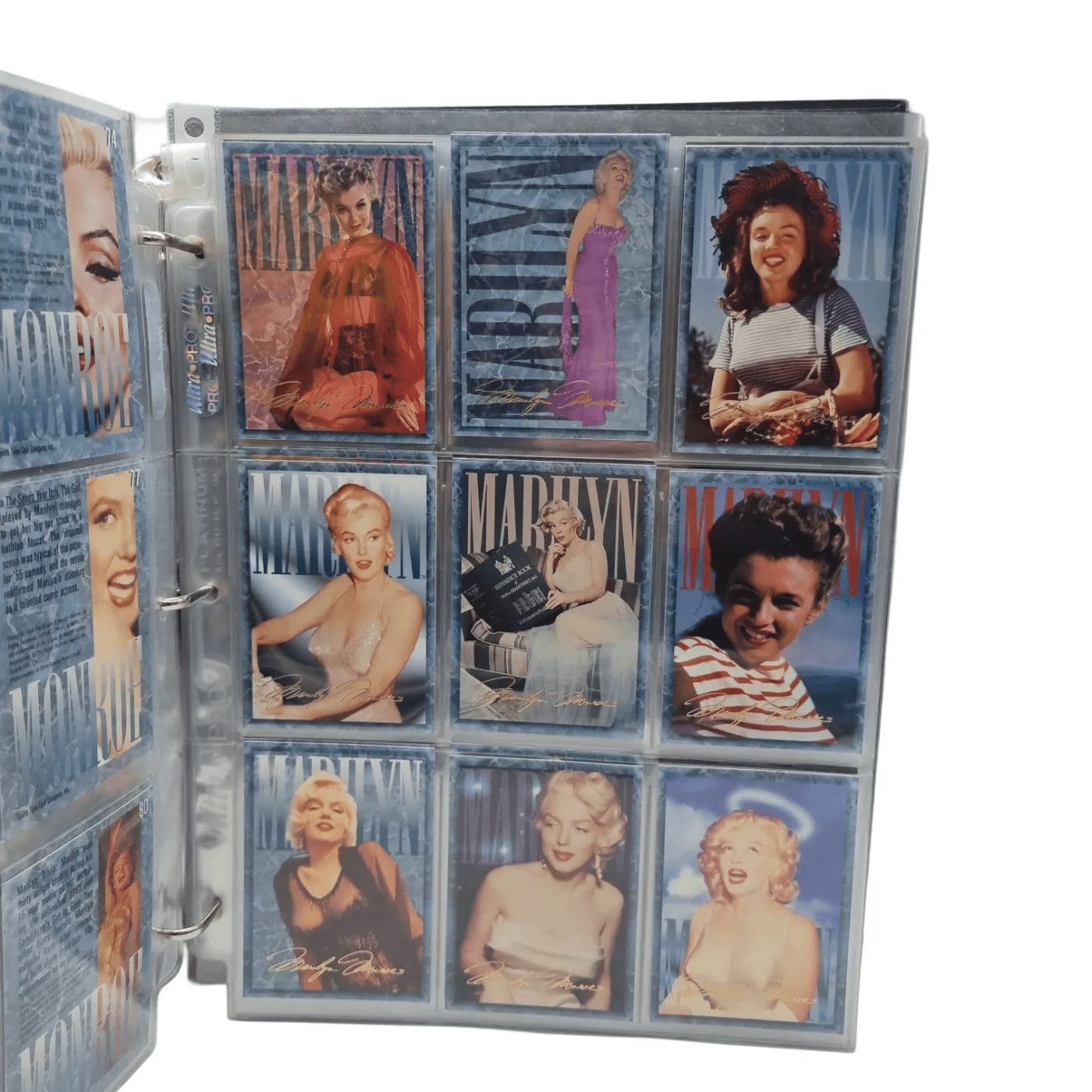 Marilyn Monroe Collector Mini Card Set – 1993 Series 1, 1995 Series 2 & 1996 Series 3 in Black Album (WR 1339089)