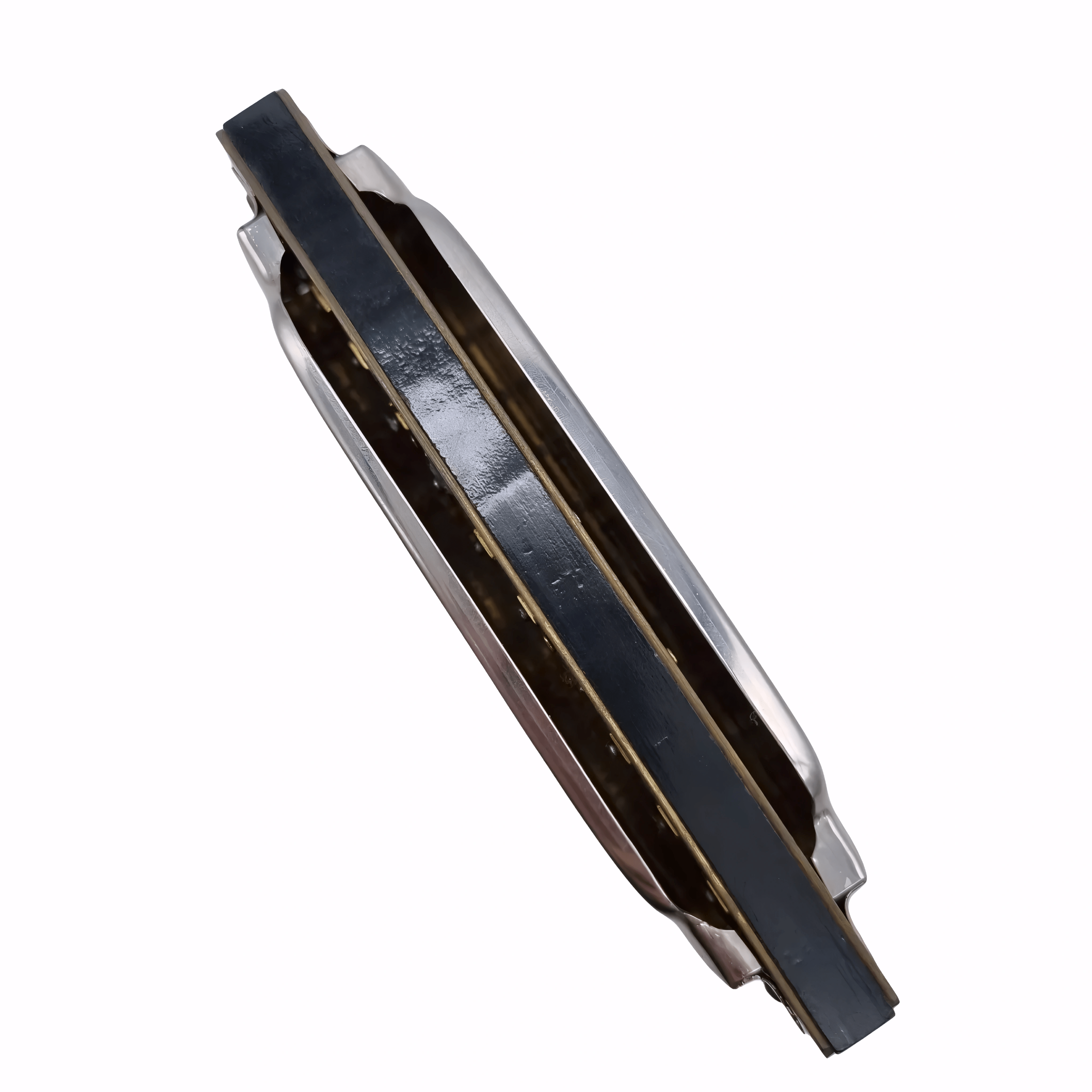 Hohner Blues Harp Harmonica in E – Silver Finish with Blue Protective Case (WR 1324446)
