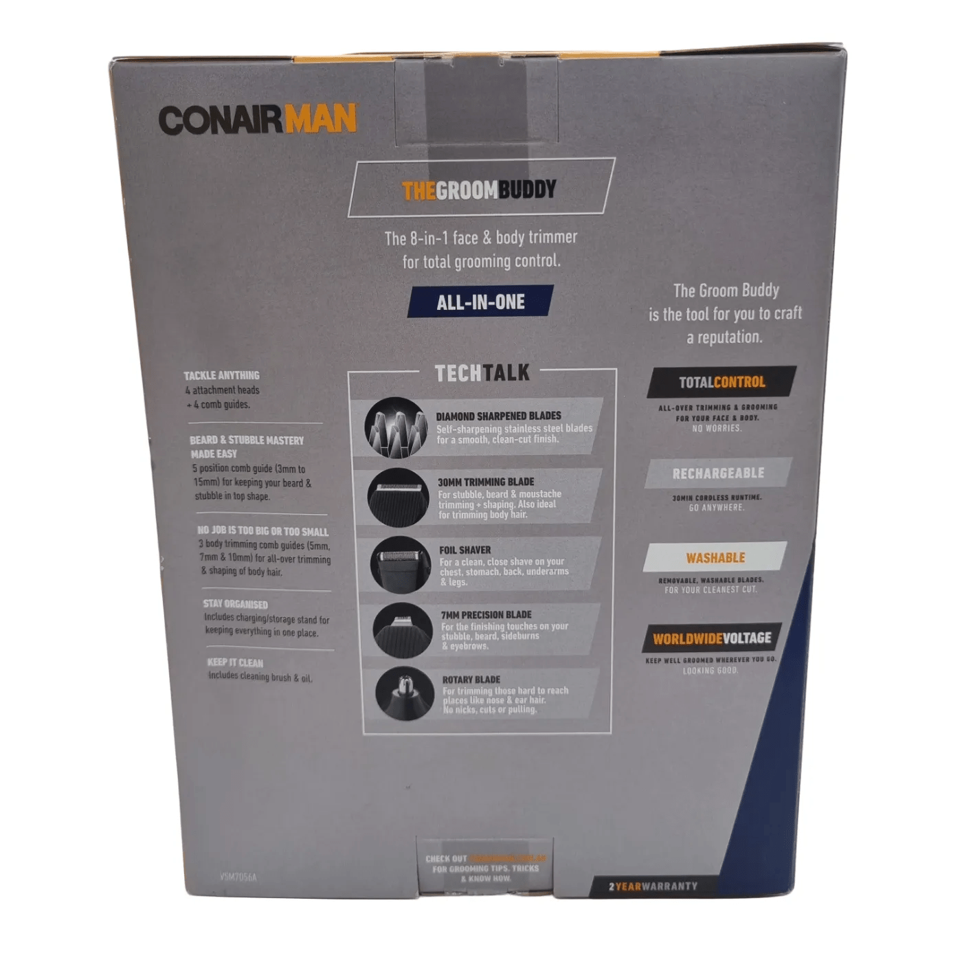 ConairMan The Groom Buddy All-In-One Shaver Kit *Sealed*