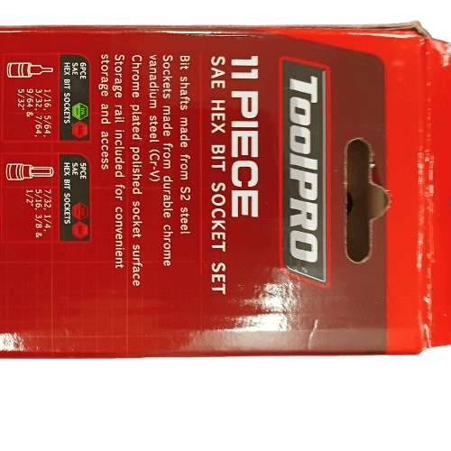 ToolPro Socket Set 11 Piece – Good Condition In Box (CP) ToolPro Socket Set 11 Piece – Good Condition In Box (CP)
