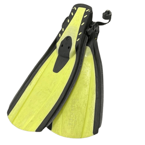 Beuchat Dive Flippers. Black and Yellow. Mens Large – Pick Up Only.