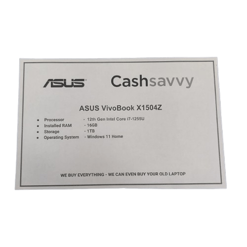 ASUS Vivobook Laptop X1504Z With Charger And Case