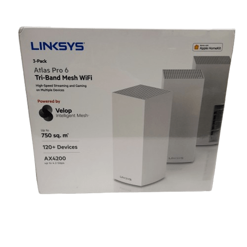 Linksys Atlas Pro 6 3-Pack Tri-Band Mesh WiFi Router Brand New Sealed