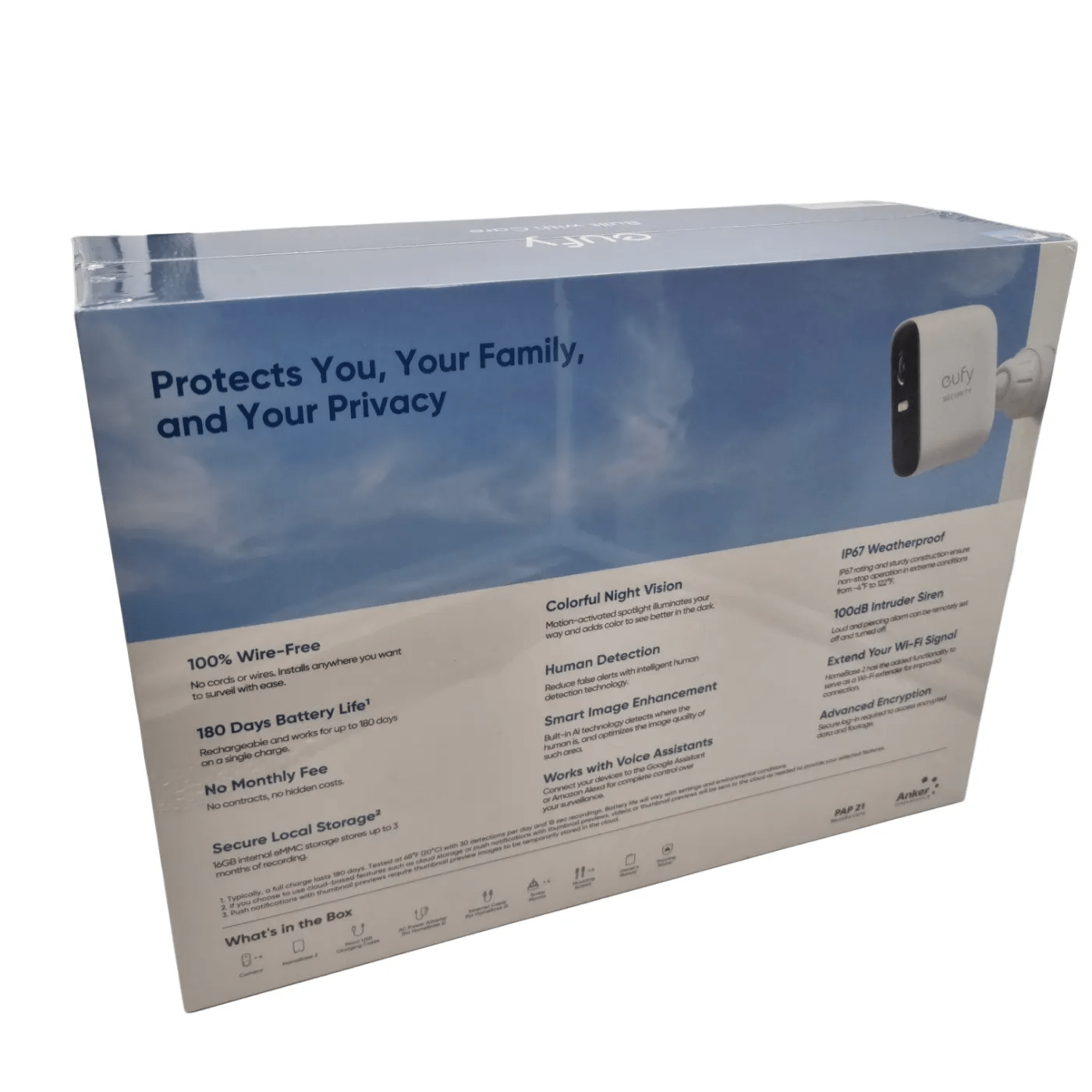 eufy Security Camera Kit T8833CD2 – Sealed Box, Like New (WR 1342609)