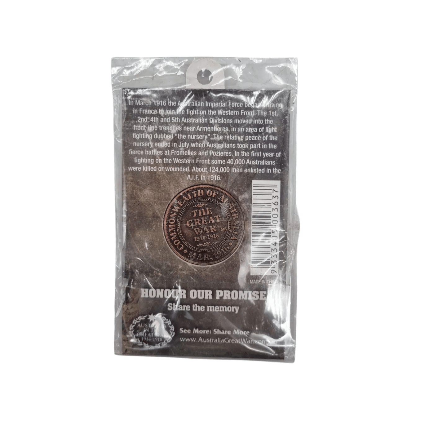 The Western Front Coin Bronze Commemorative (WR 1339864)