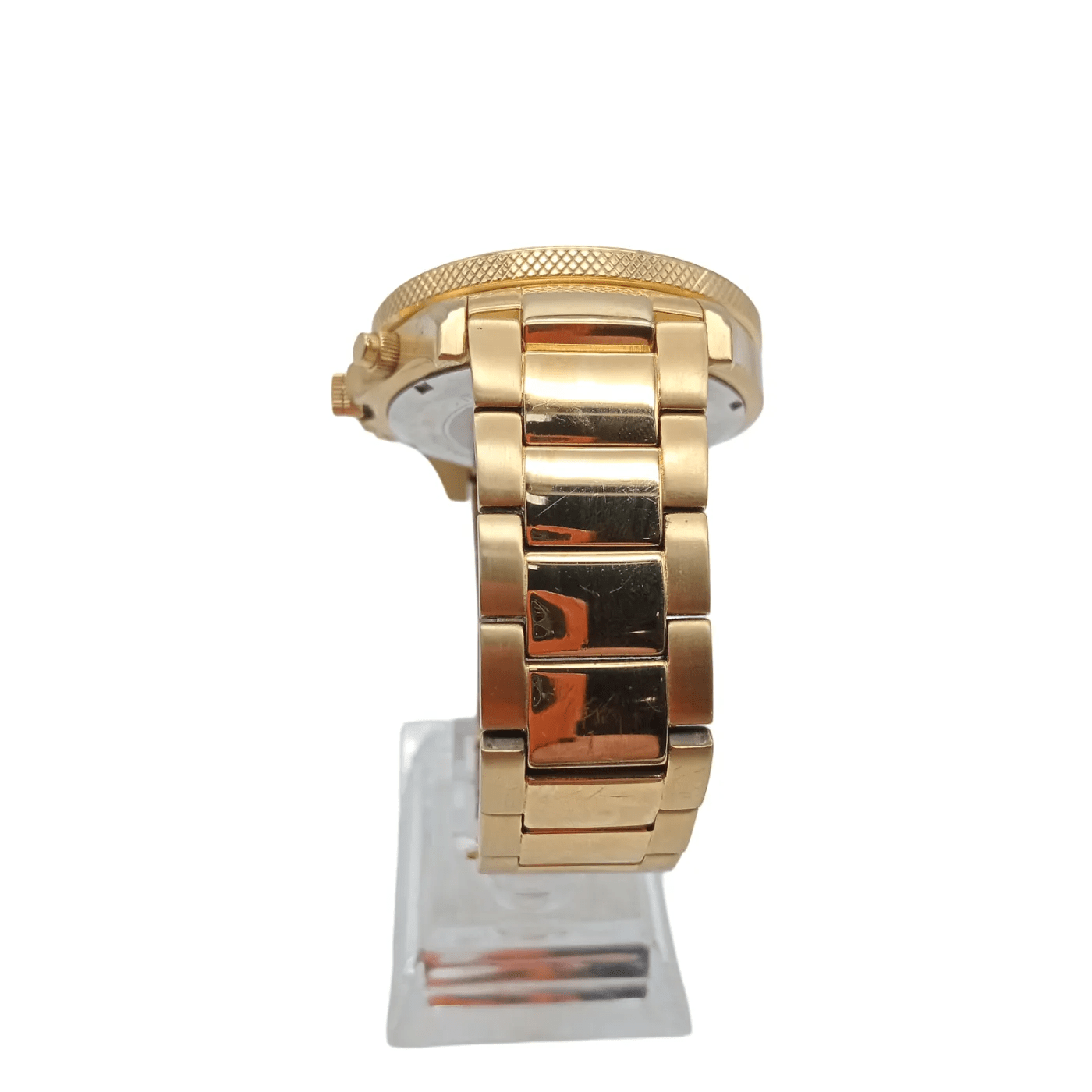 MASERATI MEN’S WATCH – GOLD STAINLESS STEEL BAND, ROUND FACE  (WR 1325988)