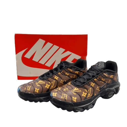 Nike TN-Style Sneakers with Louis Vuitton-Inspired Print – Men’s US 11 (GE 1348074)