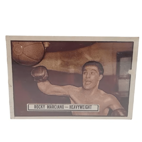 Topps 1951 Rocky Marciano Ringside #32 Trading Card – In Protective Plastic Shell