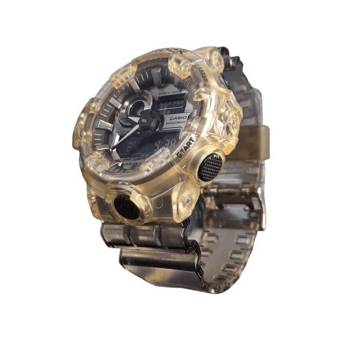 Casio G-Shock GA-700SK Men’s Watch – Black Translucent, Clear Skeleton Series (GE 1345882)