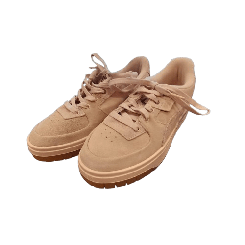 Women’s PUMA Suede Shoes, 387146-014, Tan/Camel White Accents, Size US8/UK5.5/EUR38.5, Very Good Condition, No Box