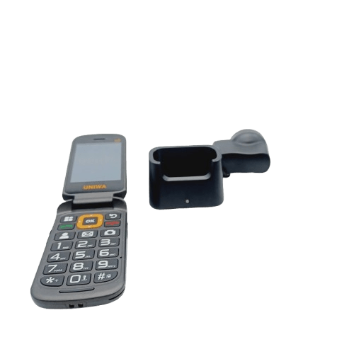 UNIWA V909T 4G Senior Flip Phone with Charging Dock Mobile Phone