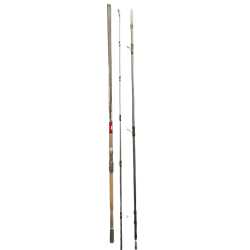 Lox Fishing Rod Atomic 77 1503H 3 Piece 22KG Weight Line In Soft Case **Pick Up Only**