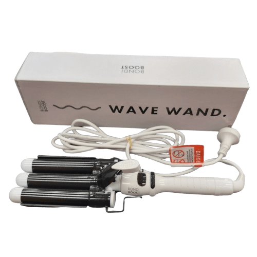 Bondi Boost 25mm Wave Wand, White, Very Good Condition, With Box, Manual, Glove