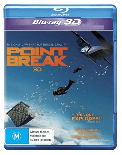 Point Break 3D Bluray – Very Good Condition in Case (LE)