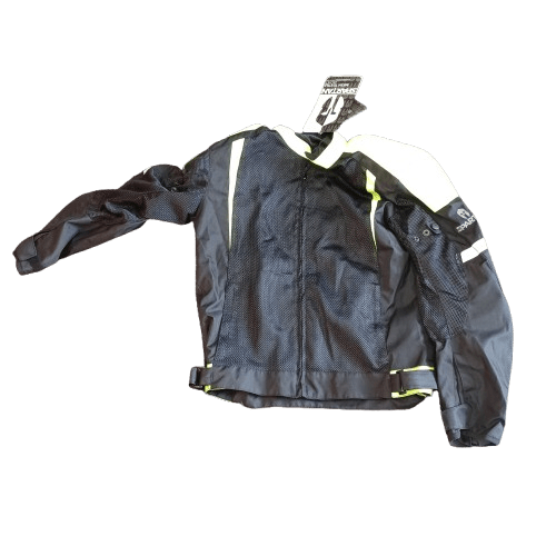 Oxford Spartan Air Mesh Summer Jacket Black/Fluro With Armour Size Large