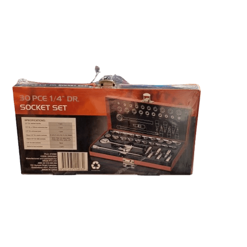 SCA Socket Set 1/4″ Drive Metric/SAE 30 Piece – Like New (LE)