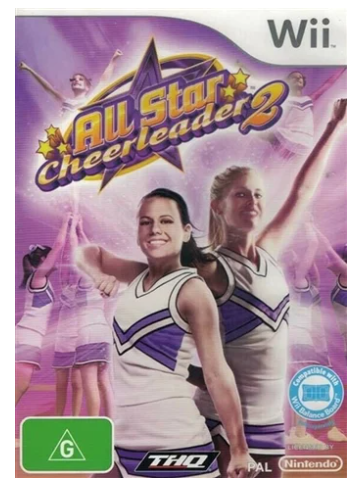 All Star Cheerleader 2 Nintendo Wii Game – Good Condition No Manual