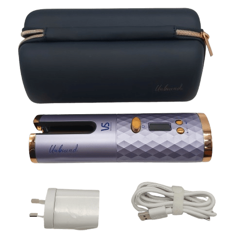 VS Sassoon Portable Curler (VSC510UA) With Case And Charger – Purple