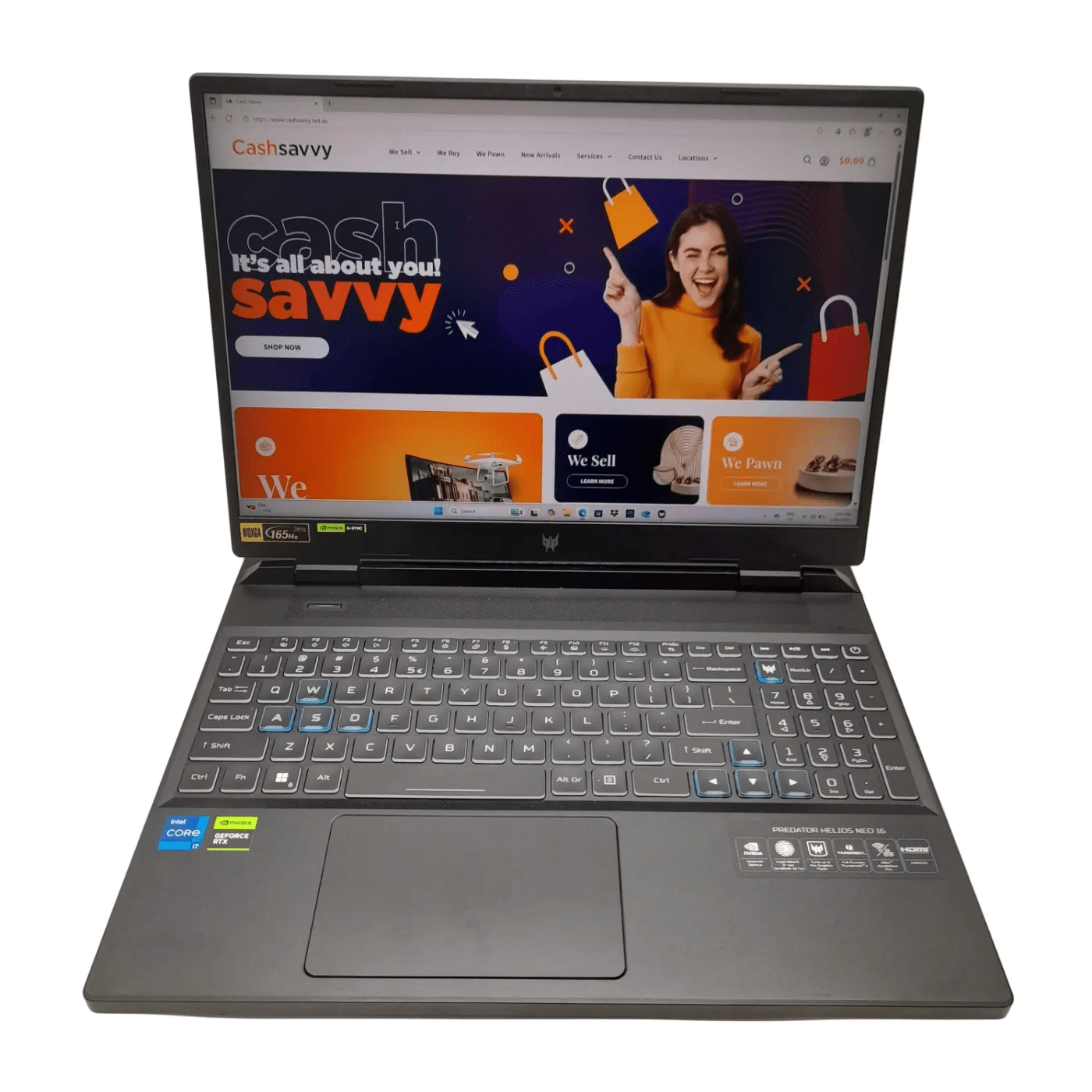 Acer Predator Helios Neo 16 N22Q22 Laptop + Charger – 13th Gen Intel i7-13700HX / 16GB RAM / 500GB SSD / Windows 11 Home (WL 1350327)