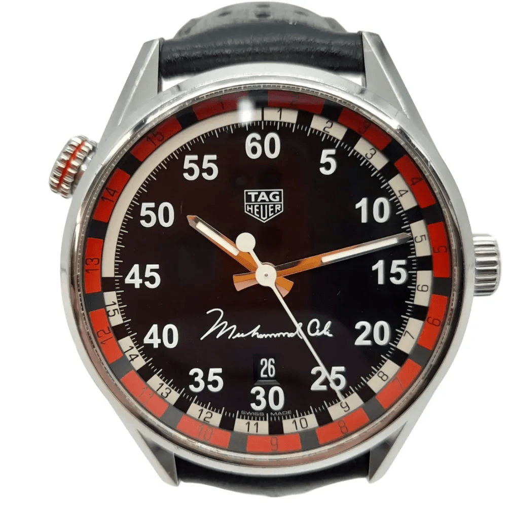 Tag Heuer Carrera Ringside Muhammed Ali Edition 43mm WAR2A12 (2019) With Box & Coin LIMITED EDITION